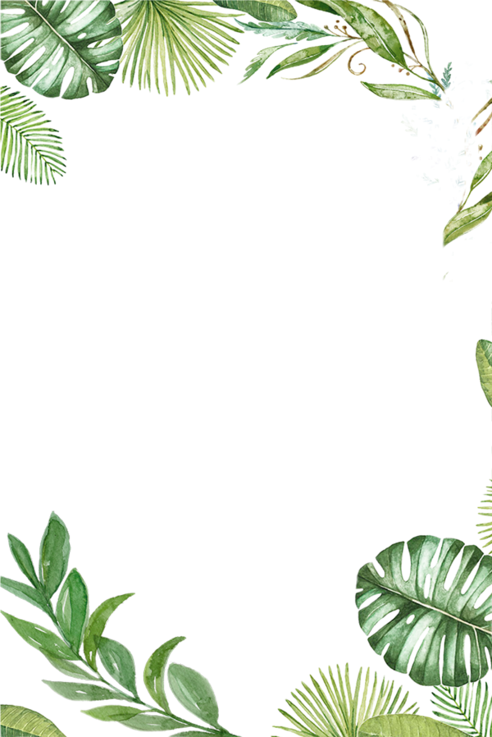 Рамка листья