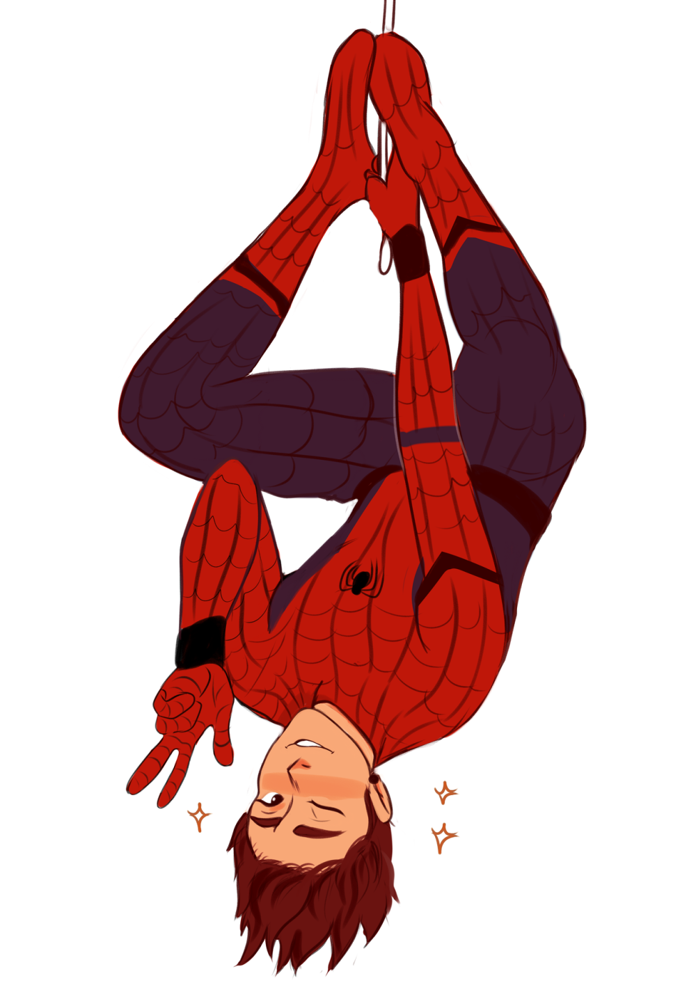 Герой человек паук Питер Паркер арт