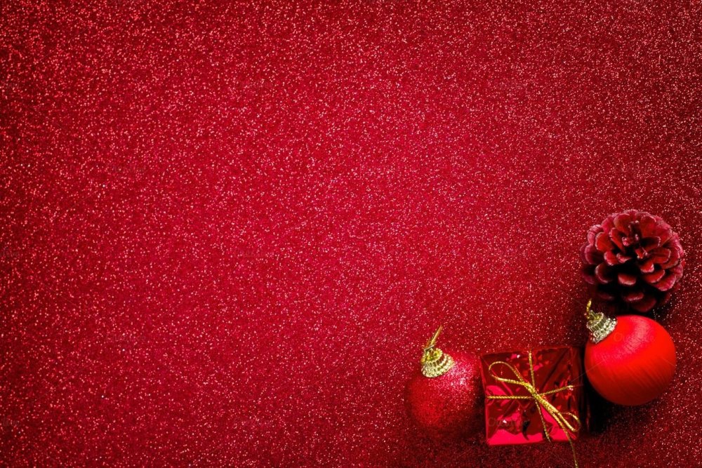 Красный фон новый год