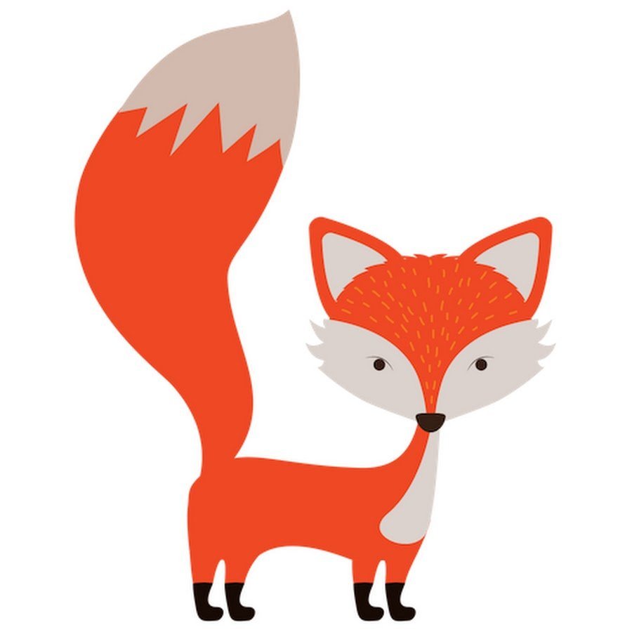 Символ лиса на белом фоне