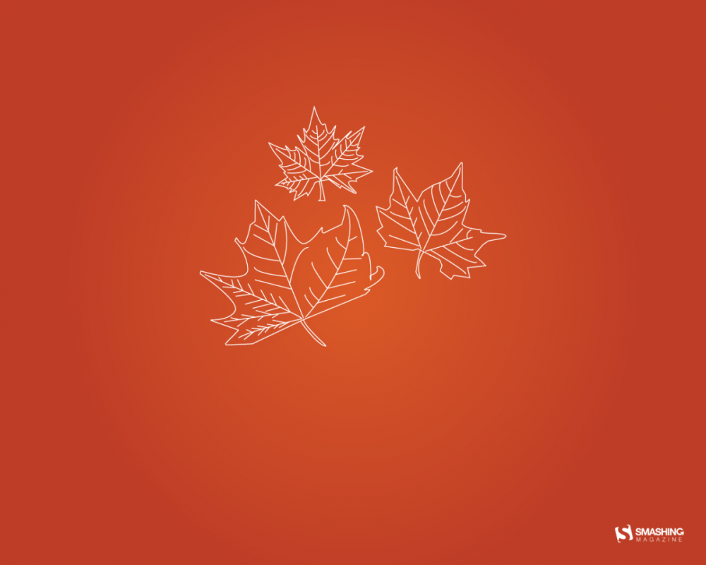 Фон для рабочего стола осень Минимализм