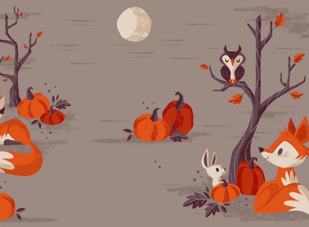 Осенний акварельный фон