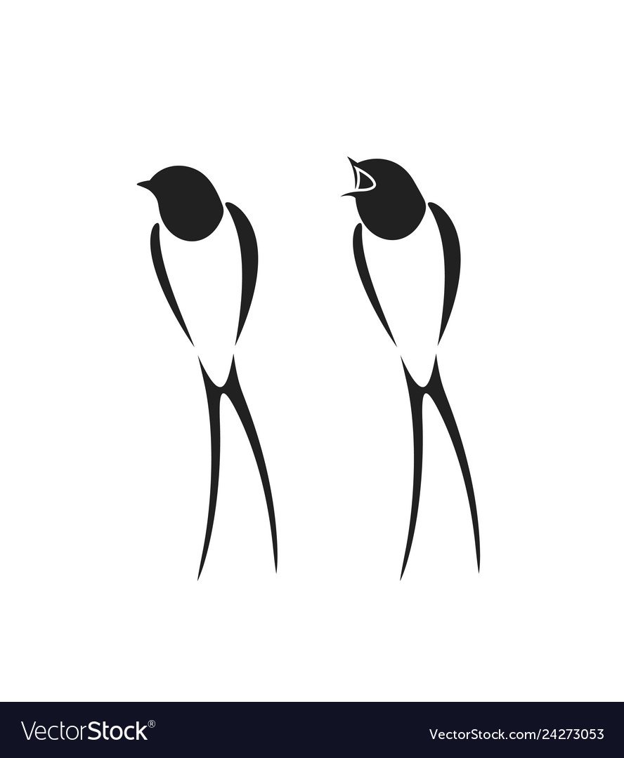 Стилизованное очертания ласточки