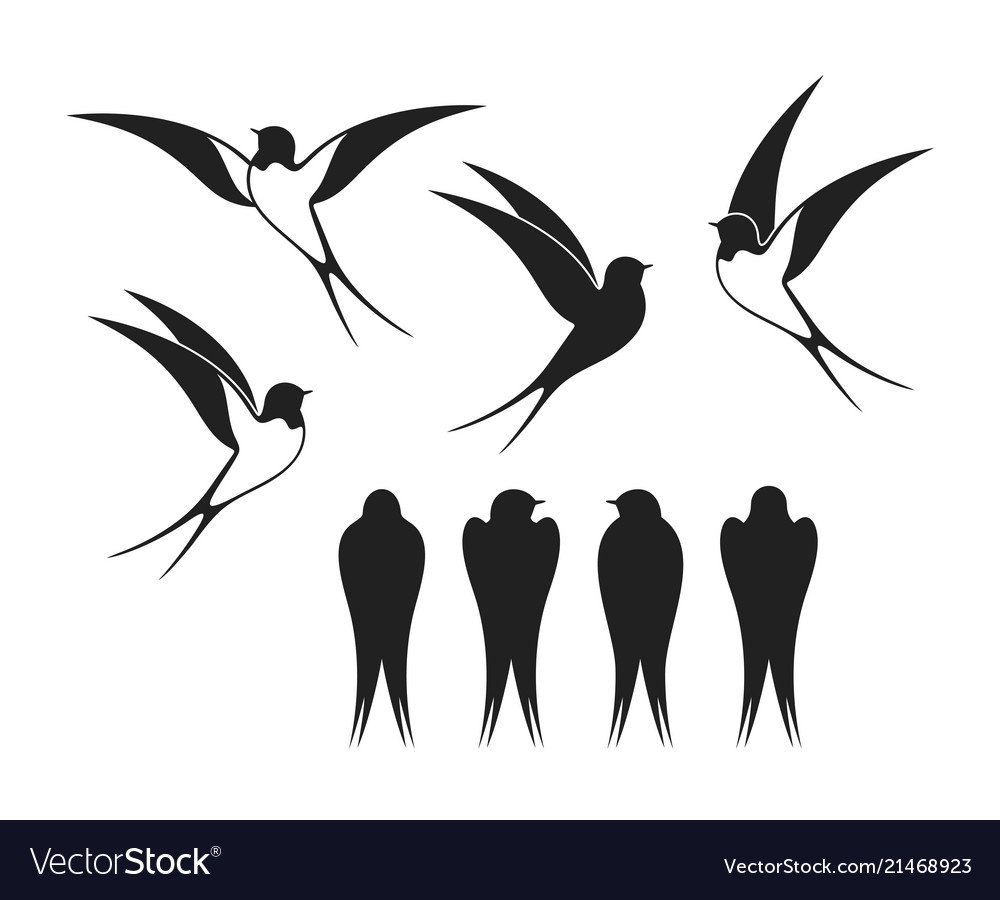 Иконки двух ласточек