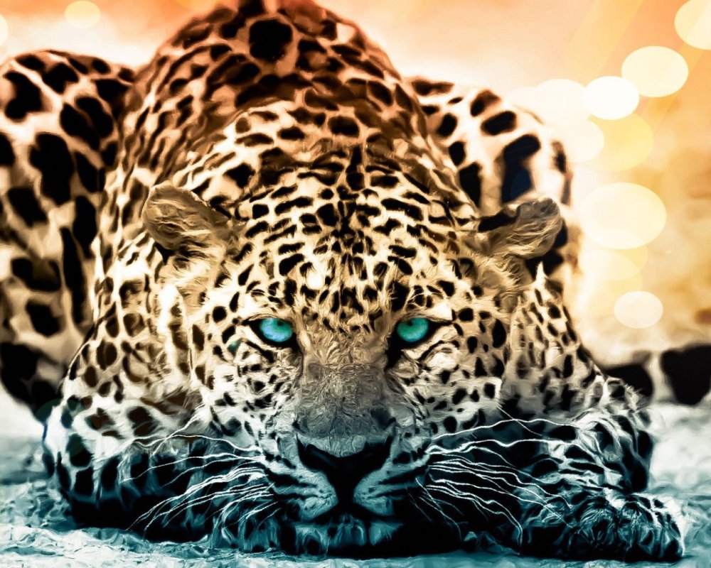 Леопард абстракция