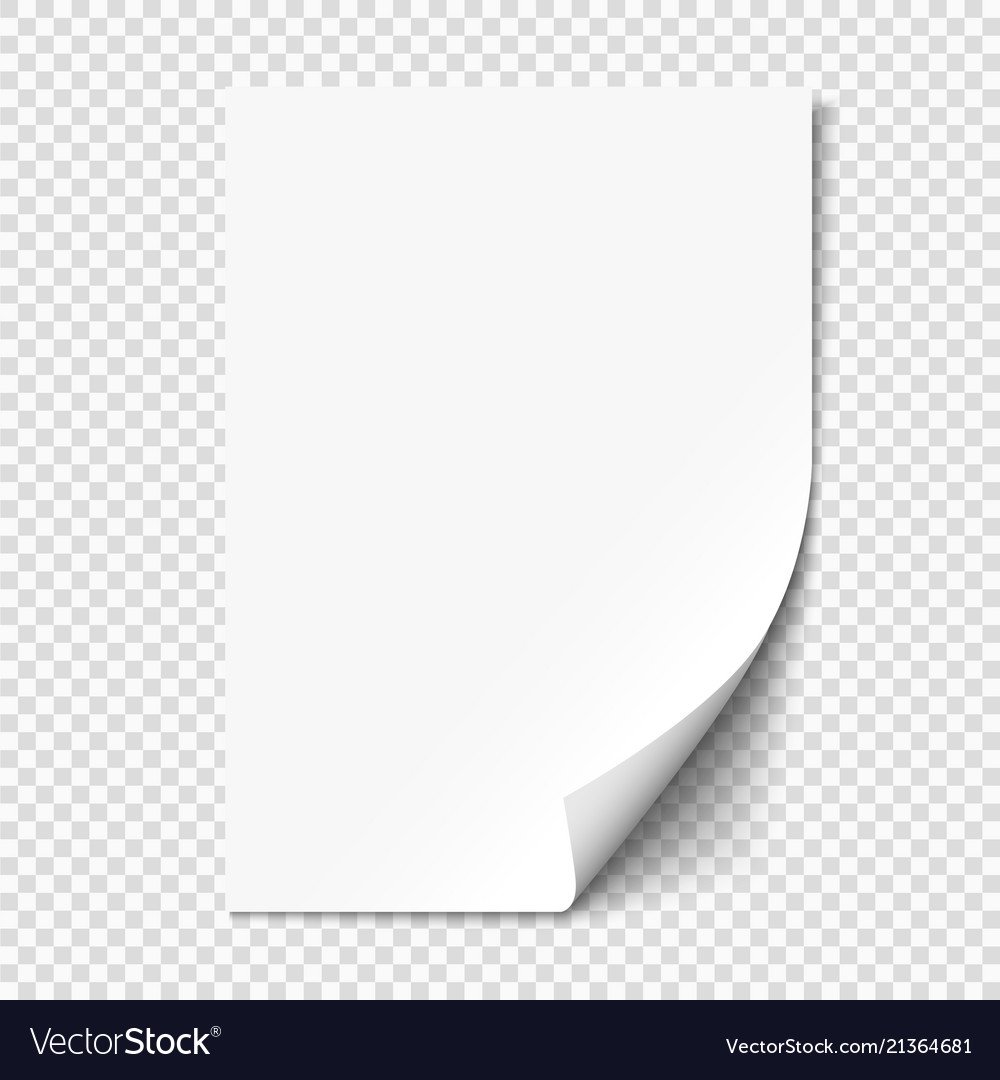 Лист с загнутым краем