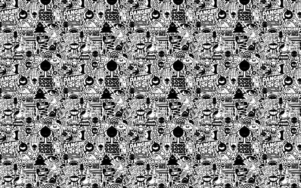 Классный черно белый фон