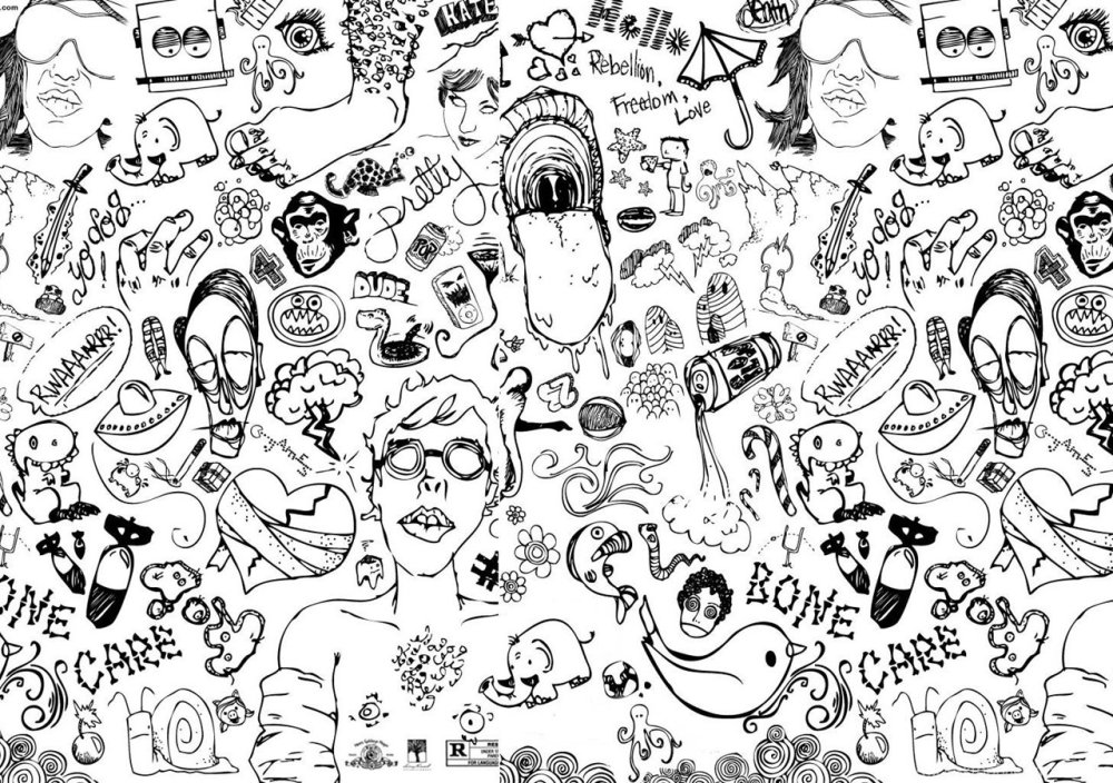 Черно белый Минимализм