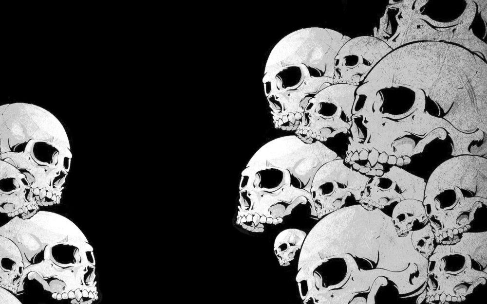 Черно белый арт хаос