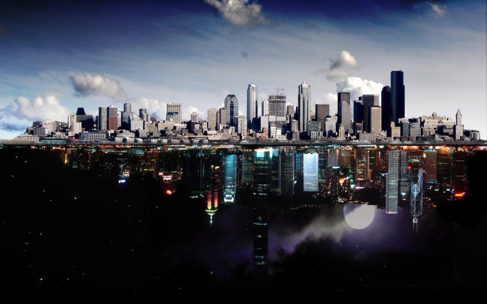 Красивое солнечное затмение