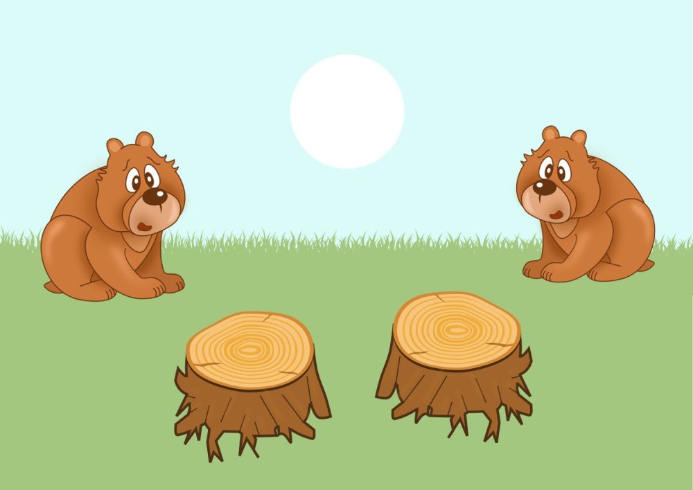 Goldilocks and the three Bears иллюстрации