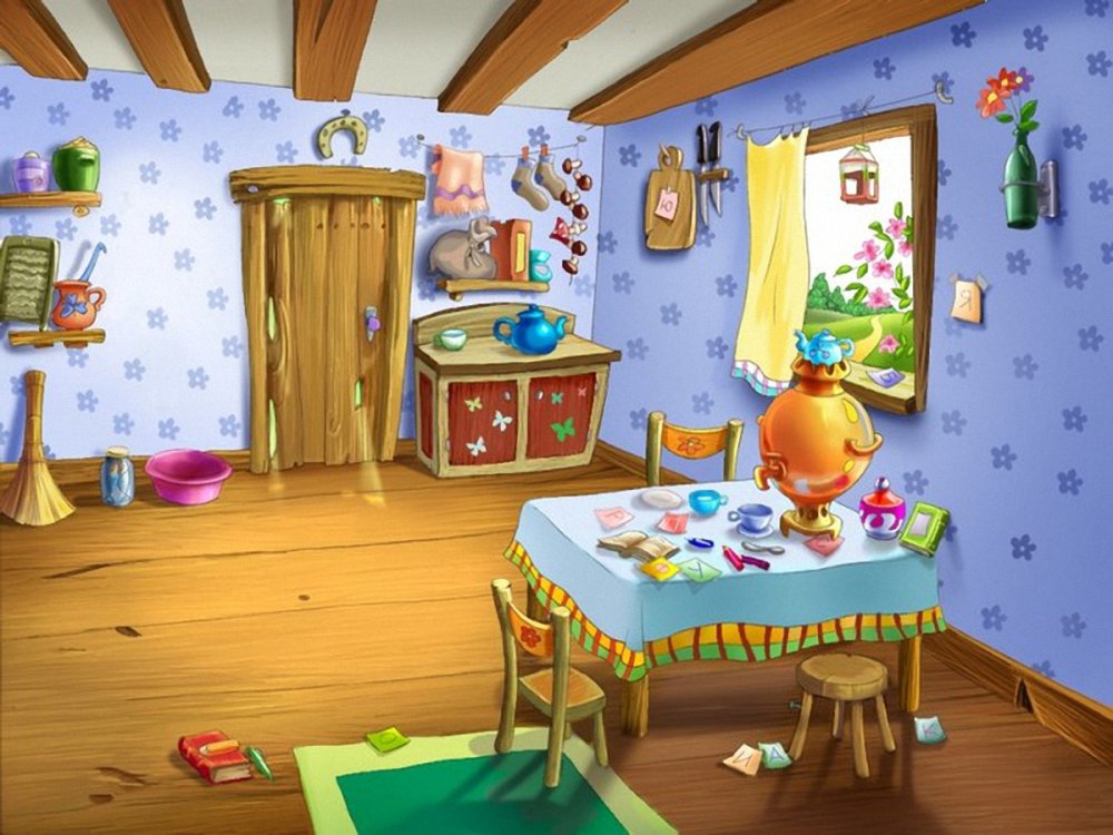 Опушка леса из мультика