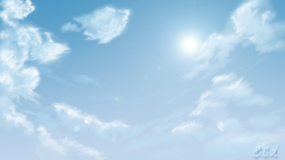 Голубое небо аниме