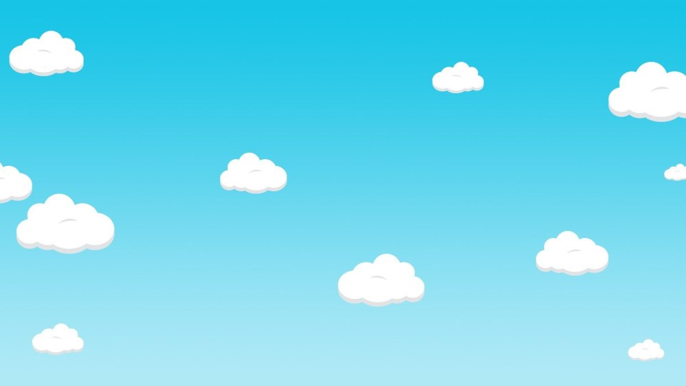 Голубое небо и солнце