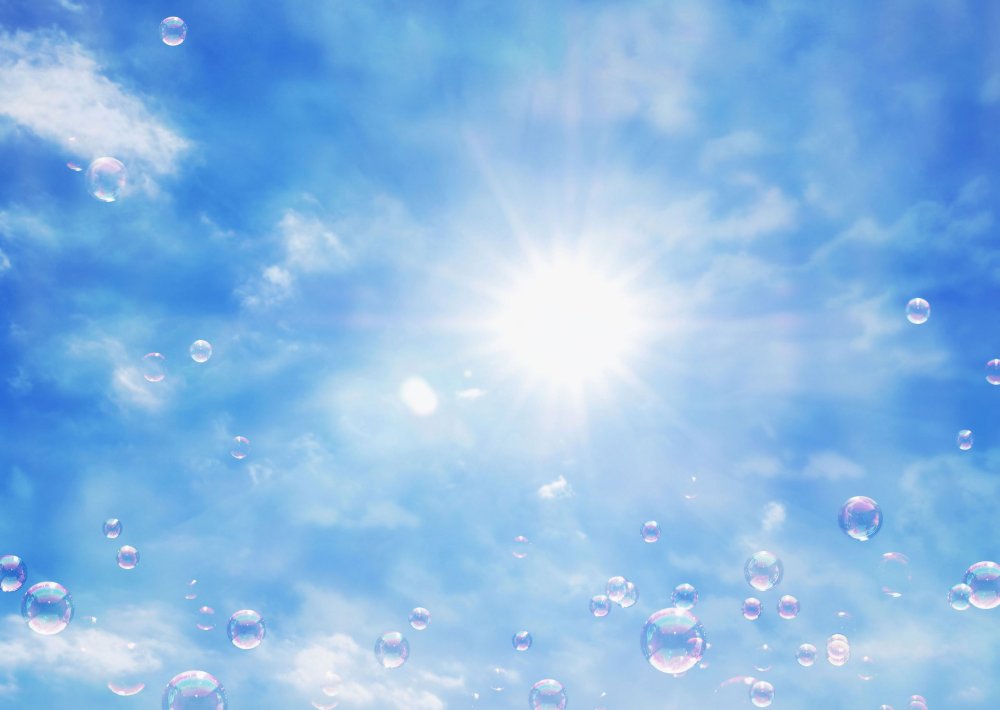 Фон тёплое небо