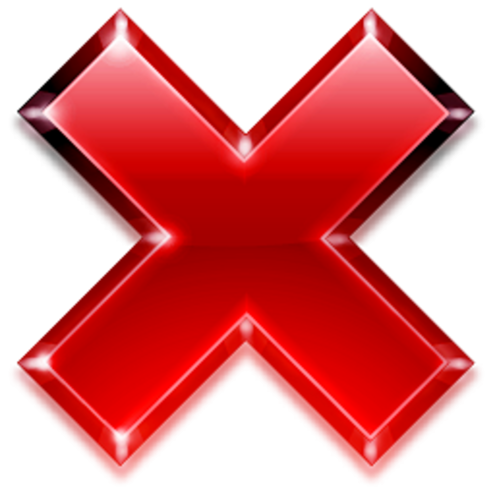 Красный крестик