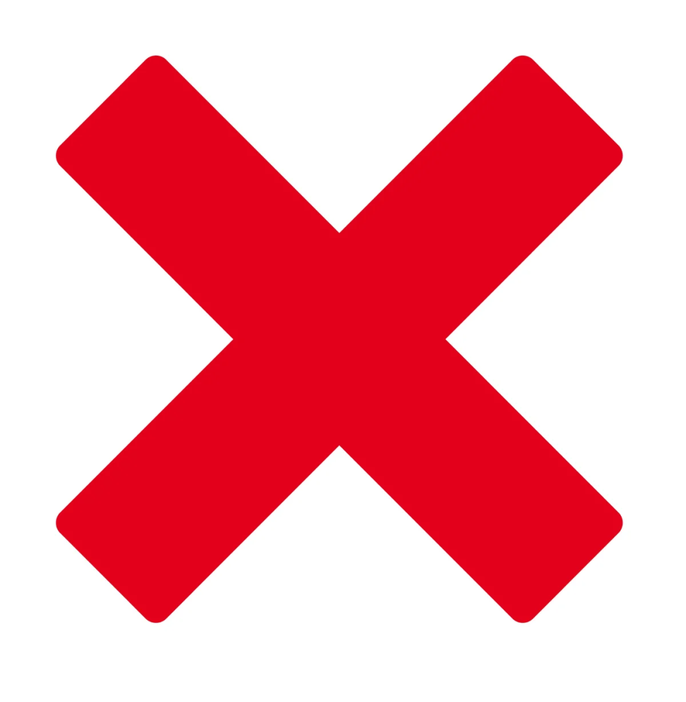 Красный крестик