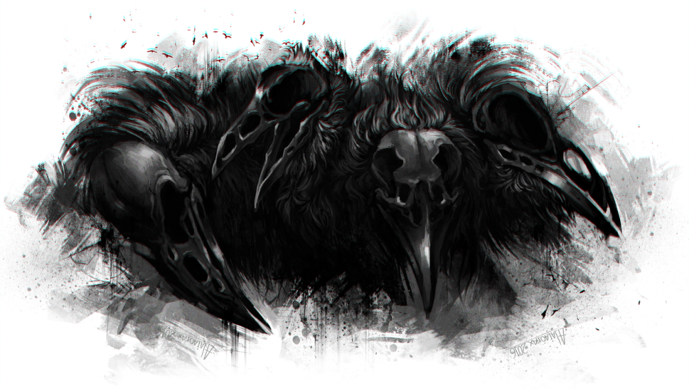 Ворон арт