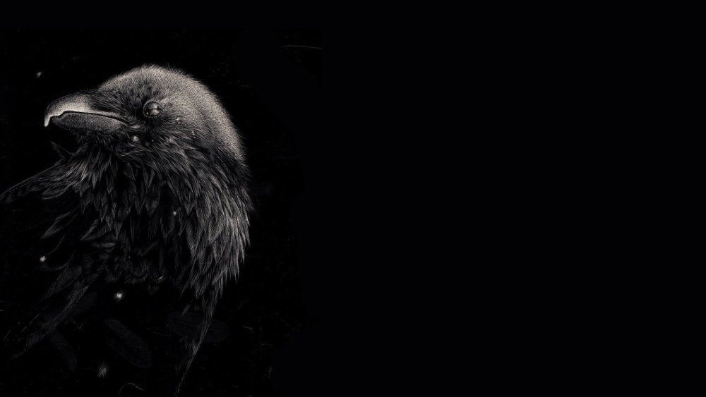 Ворон с красными глазами