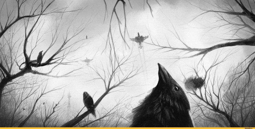 Мрачный ворон