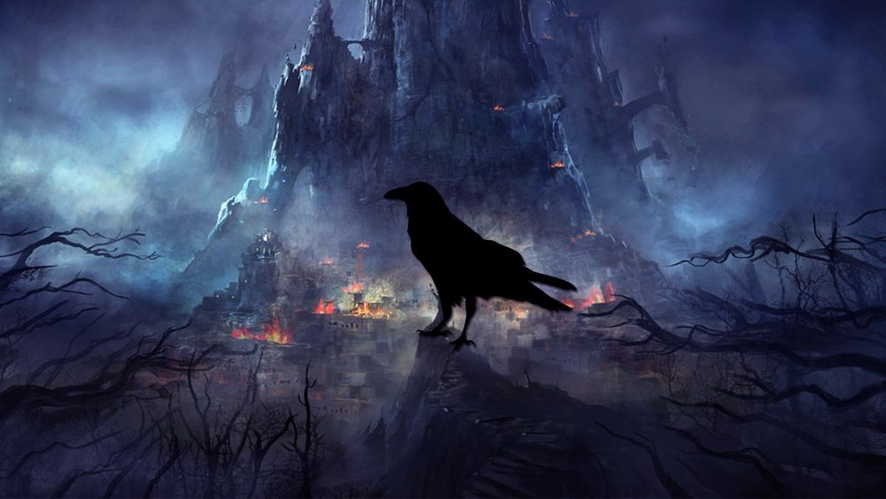 Обои на рабочий стол ворон