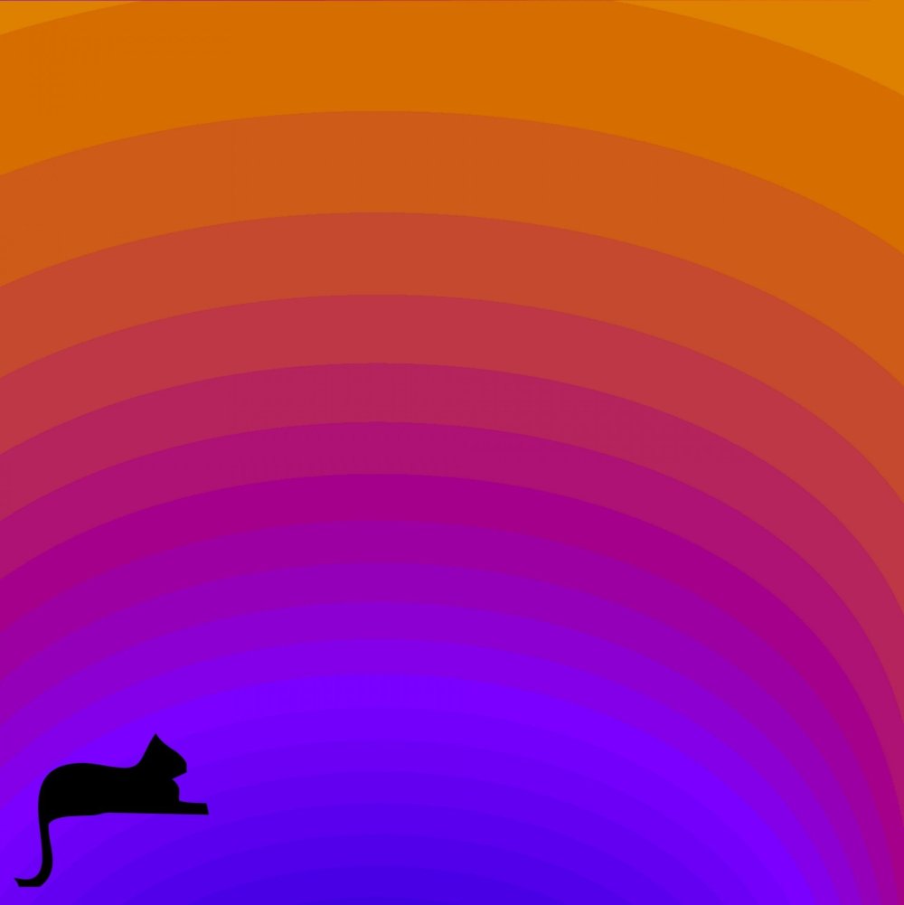 Собаки на фоне радуги