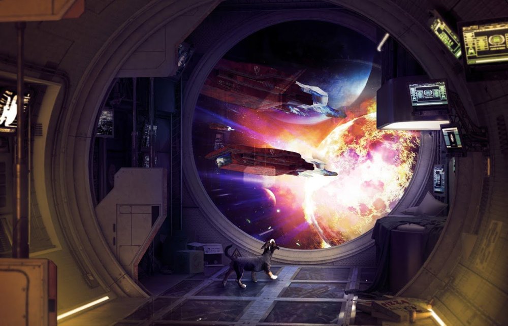 Космический корабль вид изнутри