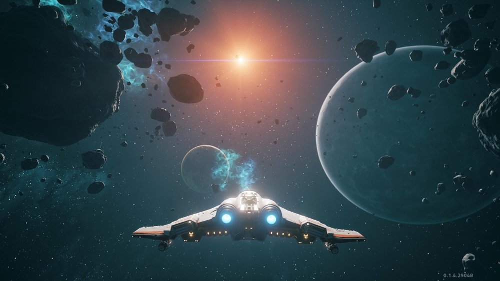 Космический корабль на планете