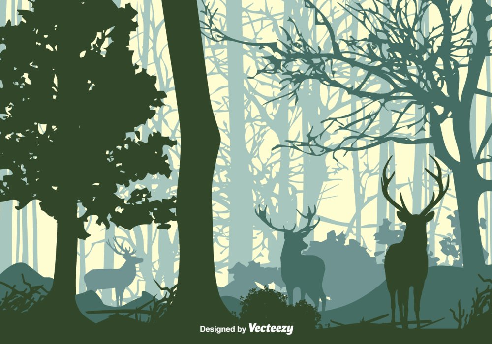 Стилизованный лес