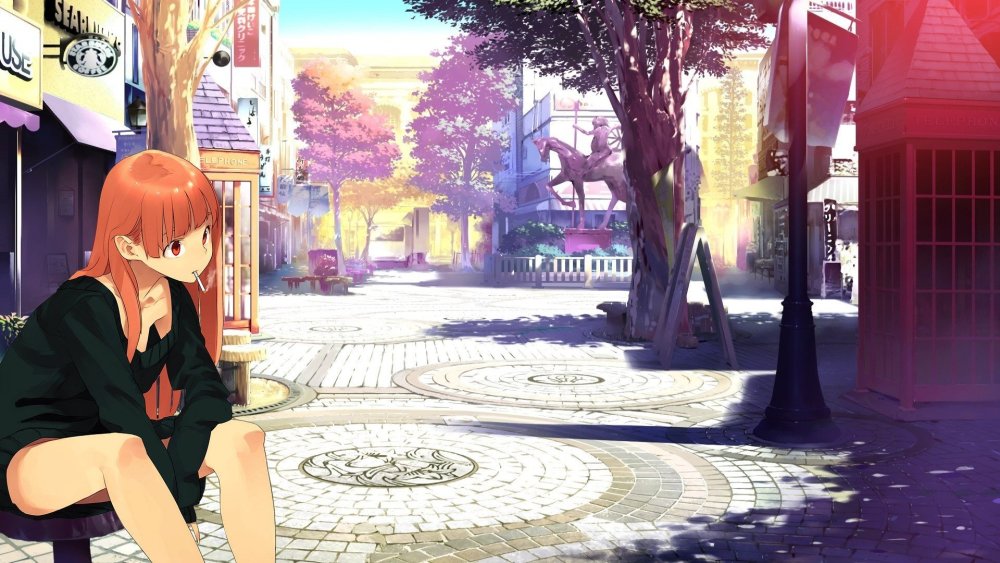 Эстетичная улица розовая