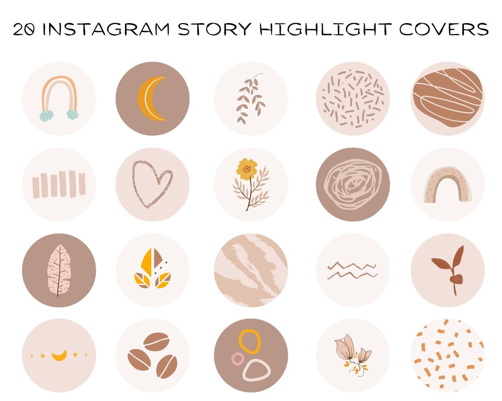 Иконки для актуального в Инстаграм