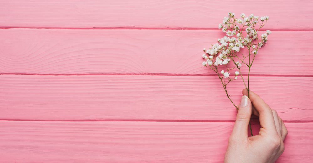 Фотофон дерево с цветами