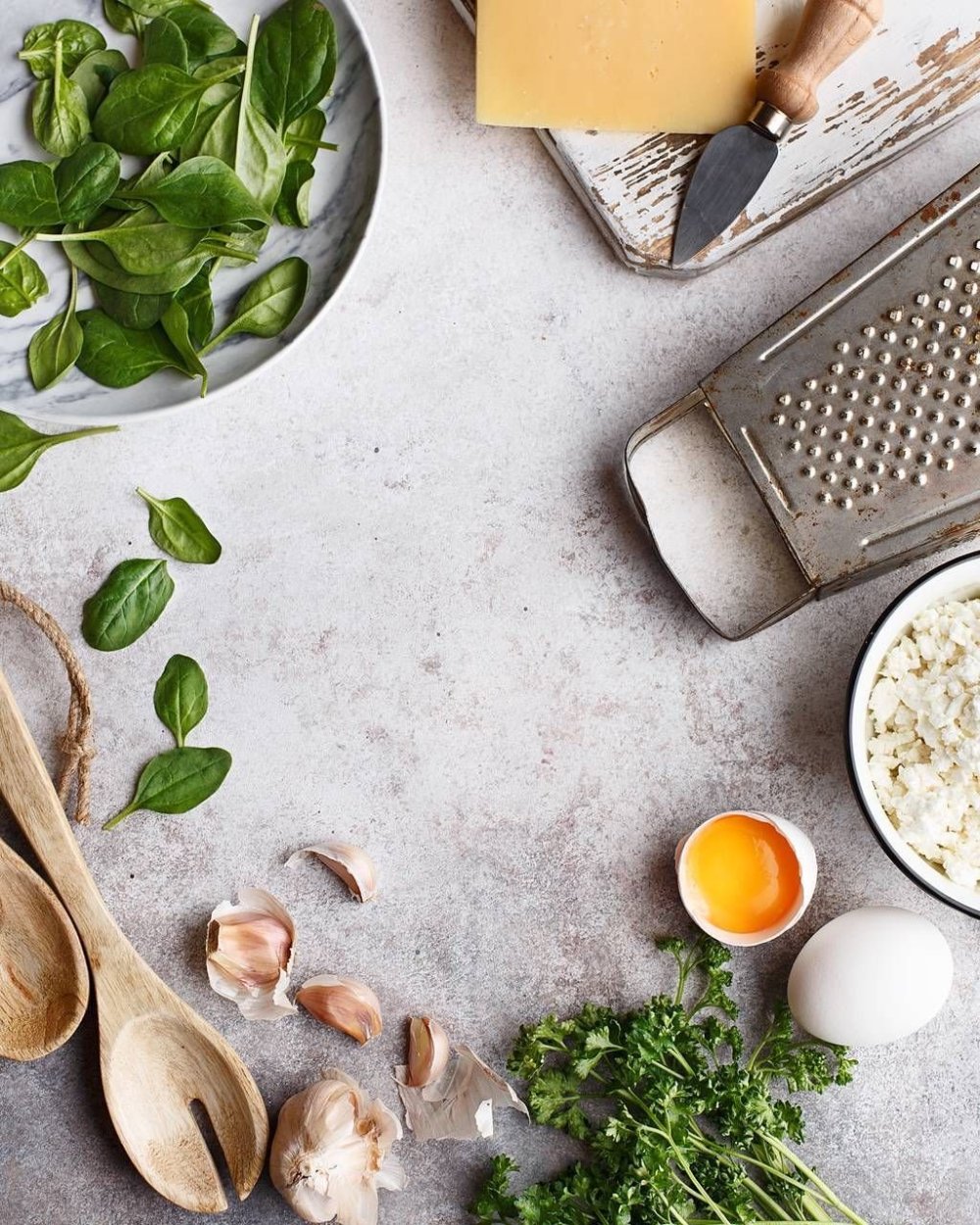 Еда вид сверху