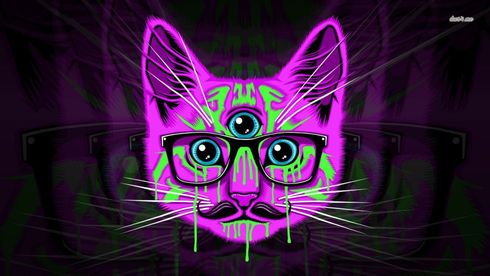 Неоновый кот