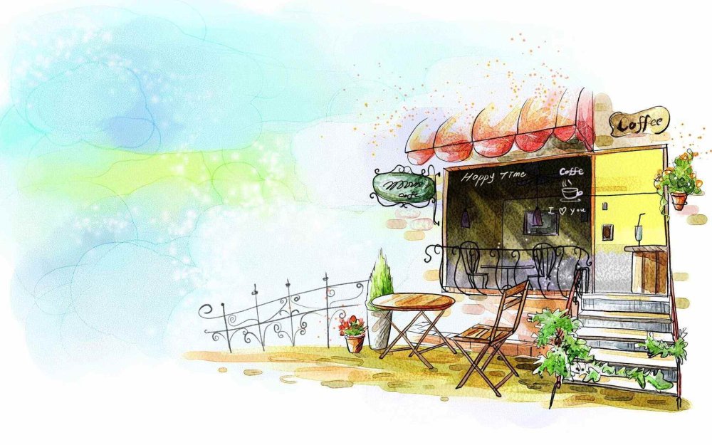 Кафе акварель