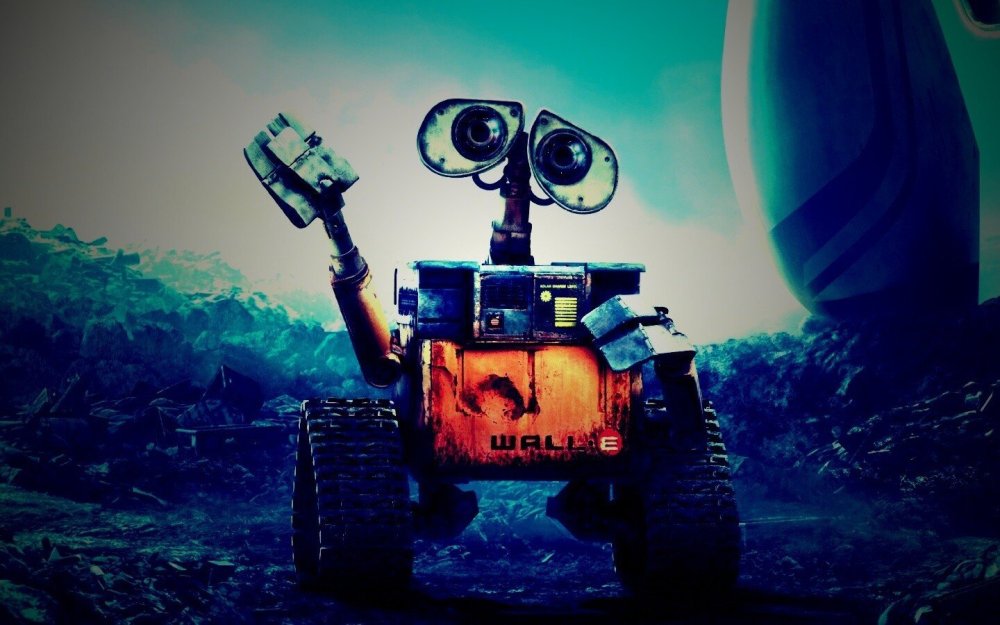 Валли и ева в космосе