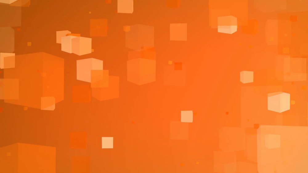 Оранжевый фон кубики