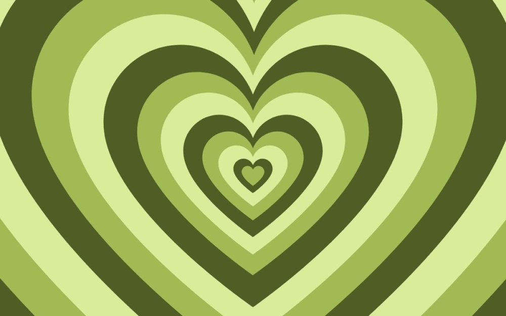 Фиолетовые сердечки обои