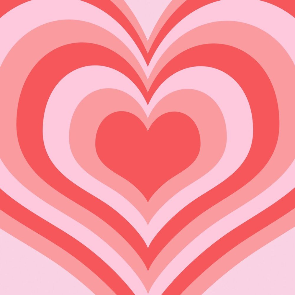 Розовые сердечки Эстетика