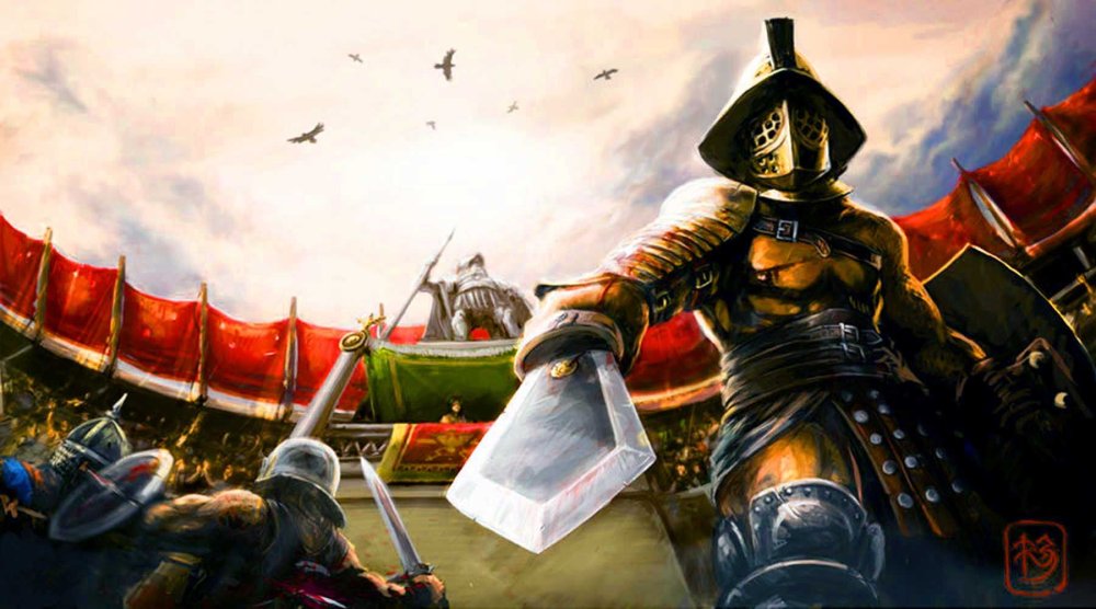 Римские бои на мечах арт