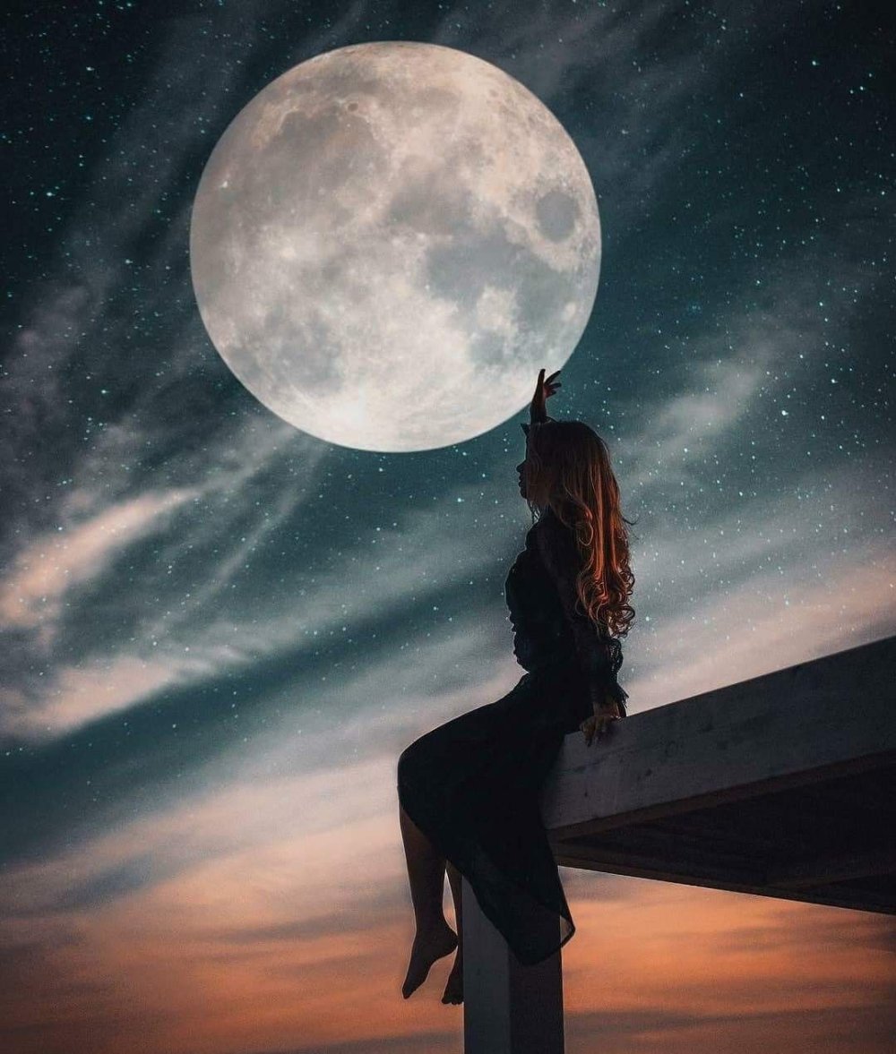 Полнолуние девушка