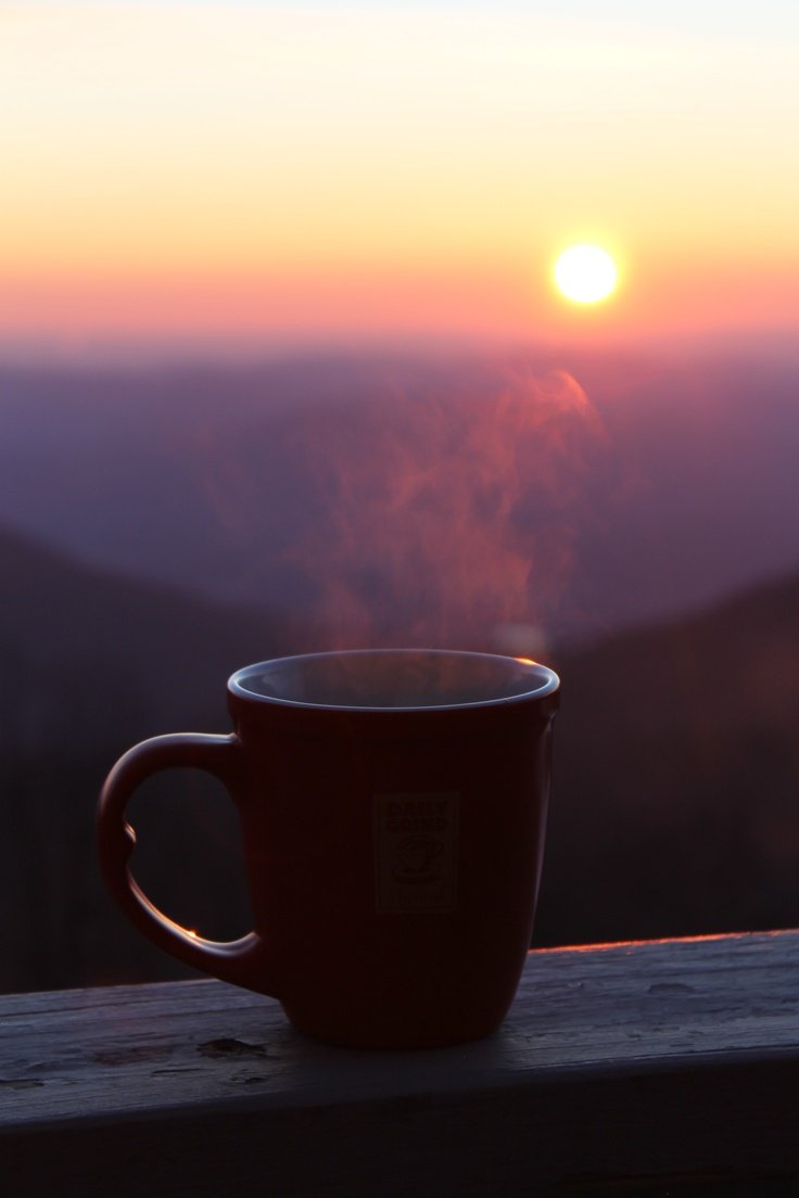 Кофе и цветы