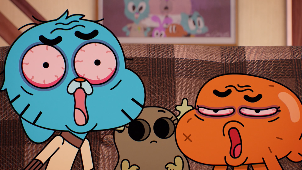 Удивительный мир Гамбола лицо Дарвина