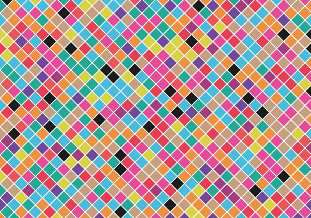 Разноцветные квадраты мелкие