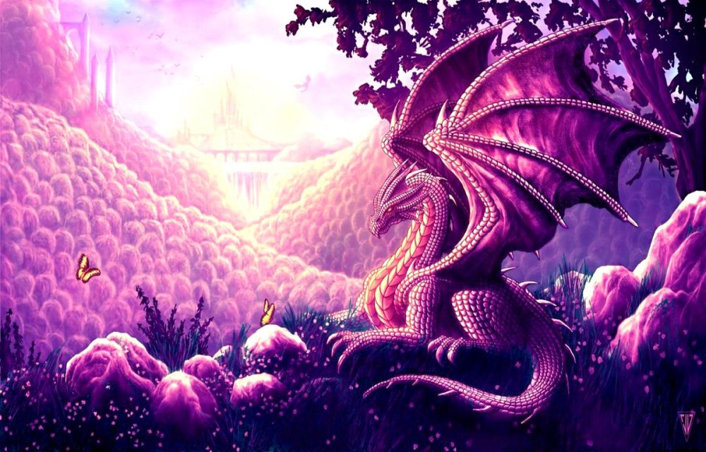 Дракон фиолетовый