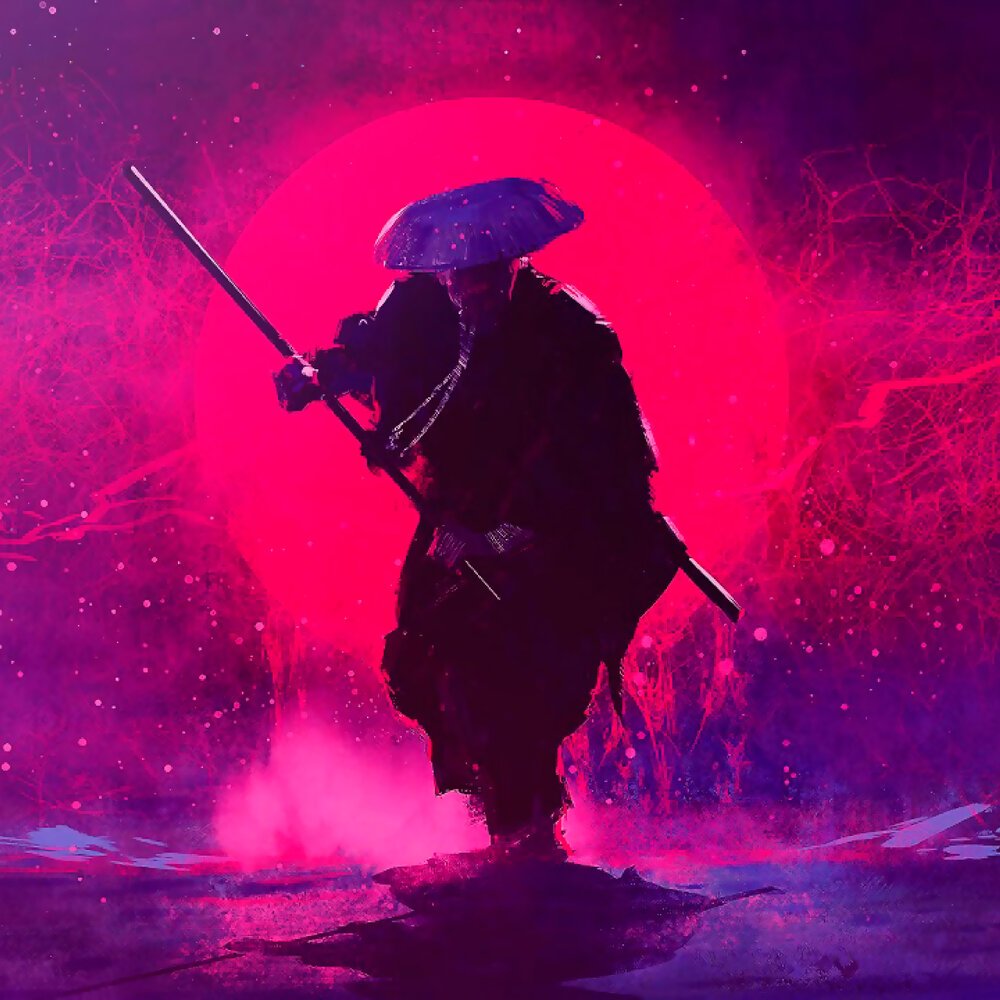 Самурай сёгун красное лицо