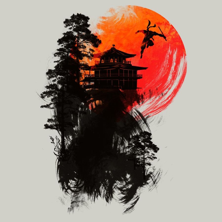 Сражение самураев