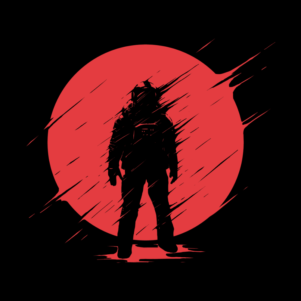Самурай силуэт