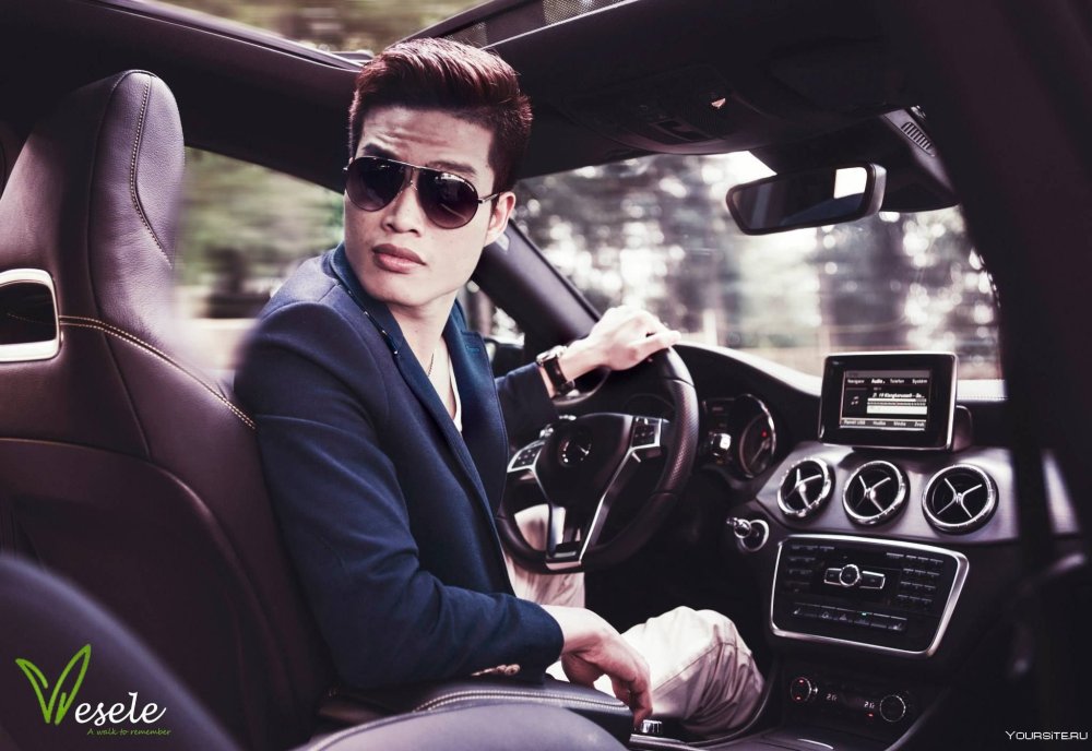 Мужской фотосет с машиной