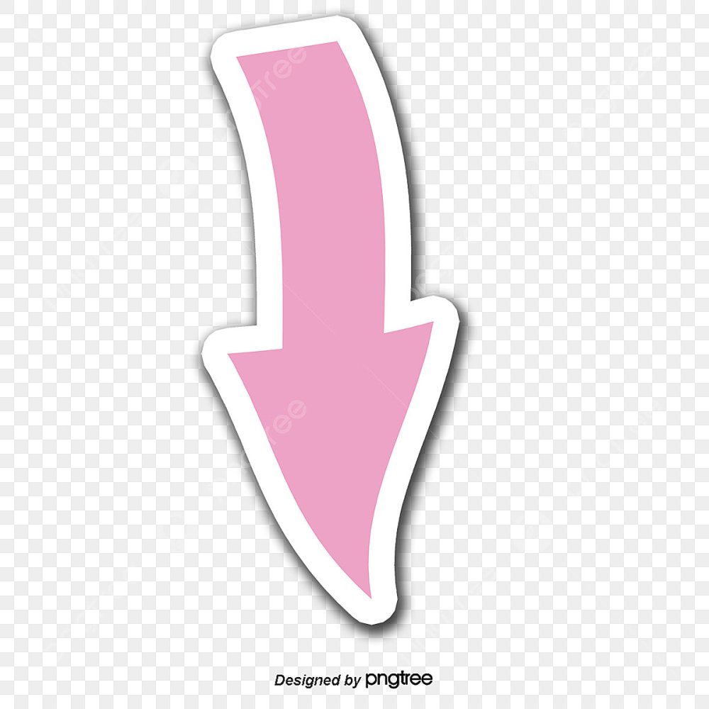 Розовая стрелочка вниз